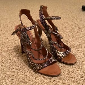 Derek Lam strappy snake heels size 8.5